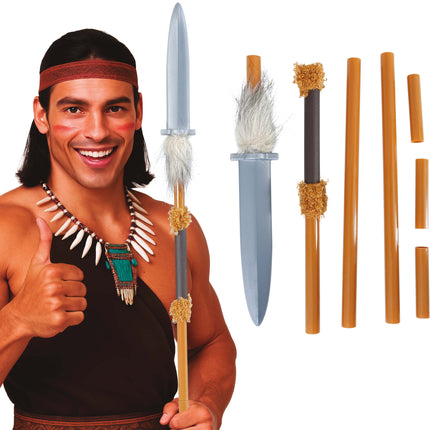 Lance indigène démontable de 120 cm