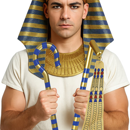 Sceptre du pharaon 35cm 2 pièces