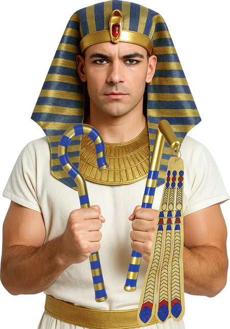 Sceptre du pharaon 35cm 2 pièces