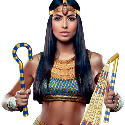Sceptre du pharaon 35cm 2 pièces