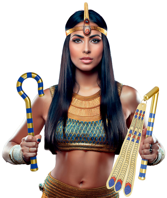 Sceptre du pharaon 35cm 2 pièces