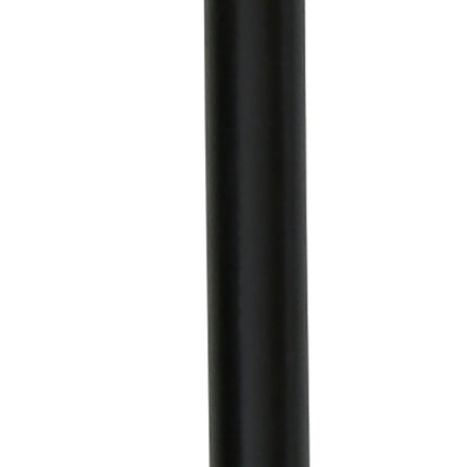 Bâton de marche en argent noir avec pommeau en diamant 85cm