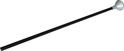 Bâton de marche en argent noir avec pommeau en diamant 85cm