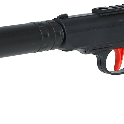 Pistolet avec silencieux 29 cm