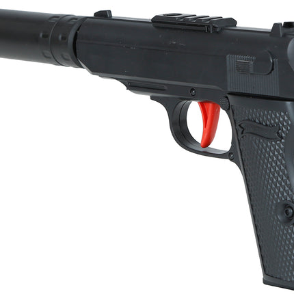 Pistolet avec silencieux 29 cm