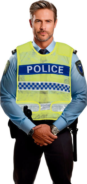 Gilet jaune de la police de la route, adulte
