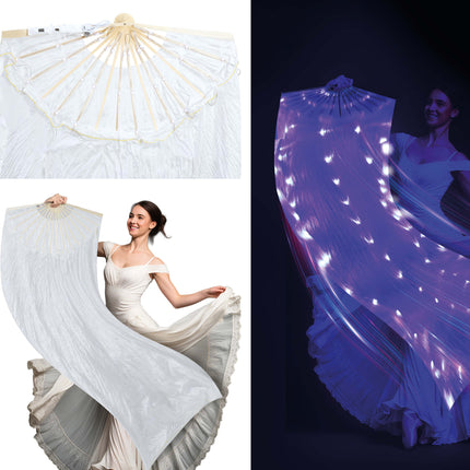 Ventilateur blanc avec led multifonctionnelle 75x150 cm