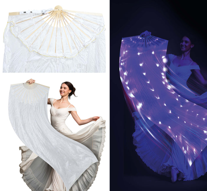 Ventilateur blanc avec led multifonctionnelle 75x150 cm