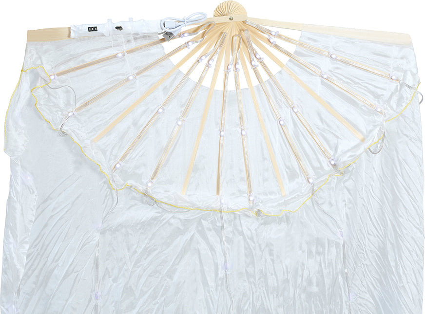 Ventilateur blanc avec led multifonctionnelle 75x150 cm