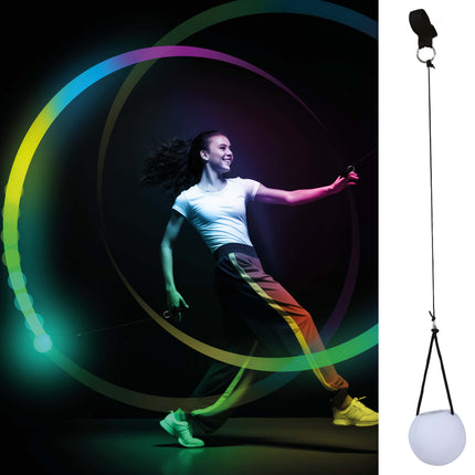Ballon de danse multicolore avec led 7 cm