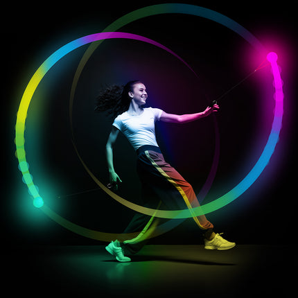 Ballon de danse multicolore avec led 7 cm