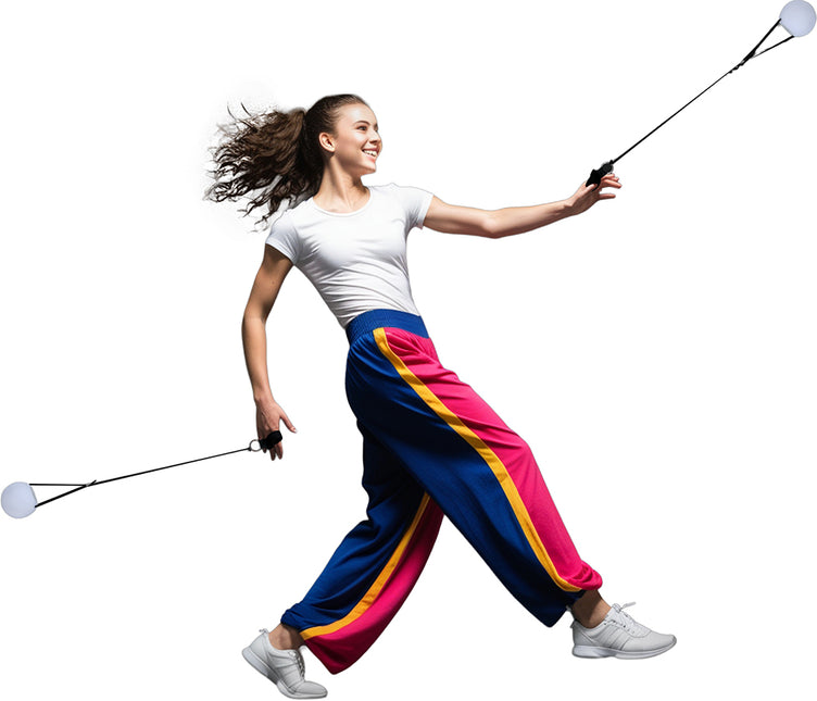 Ballon de danse multicolore avec led 7 cm