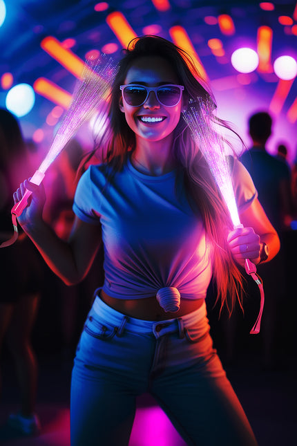 Fibres de verre colorées en forme de bâton 25cm