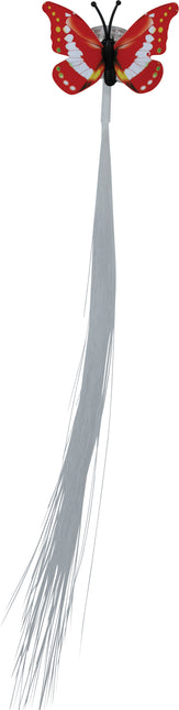 33 cm de fibre optique, led, touffe avec papillon