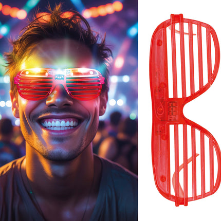 Lunettes rouges avec lumière