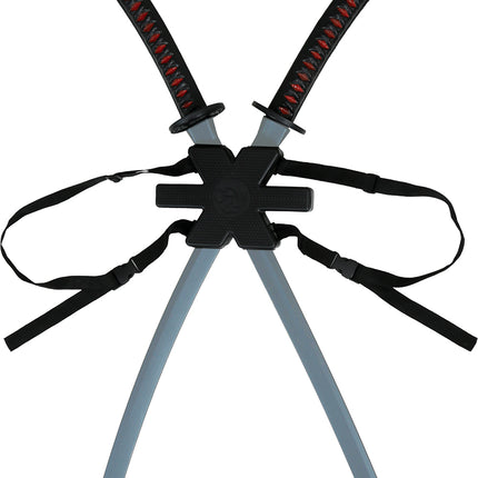 Faux sabre noir Samurai 95cm 2pcs