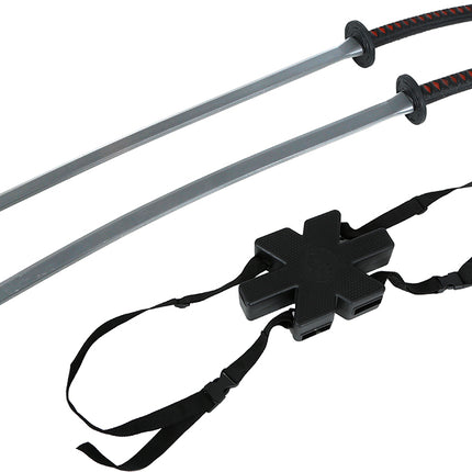 Faux sabre noir Samurai 95cm 2pcs