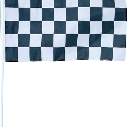 Drapeau de course noir et blanc 45x30 cm