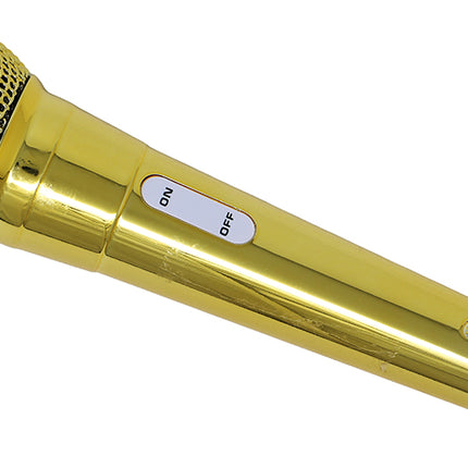 Microphone en or 20 cm