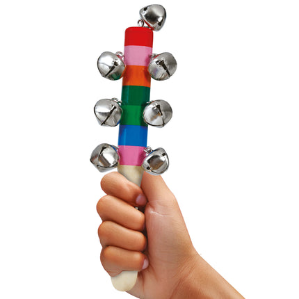 Hochet en bois Jingle Bell 20cm