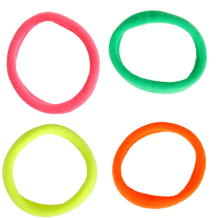 Sachet de 5 élastiques à cheveux fluo assortis