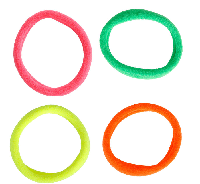 Sachet de 5 élastiques à cheveux fluo assortis