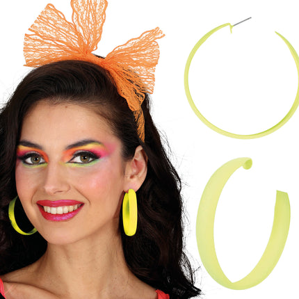 Boucles d'oreilles néon