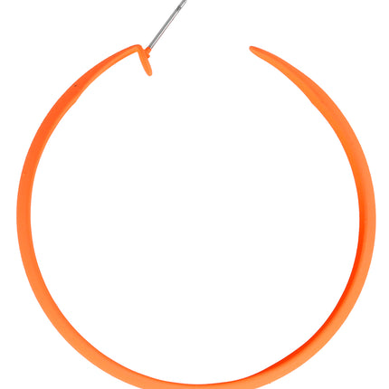 Boucles d'oreilles néon orange