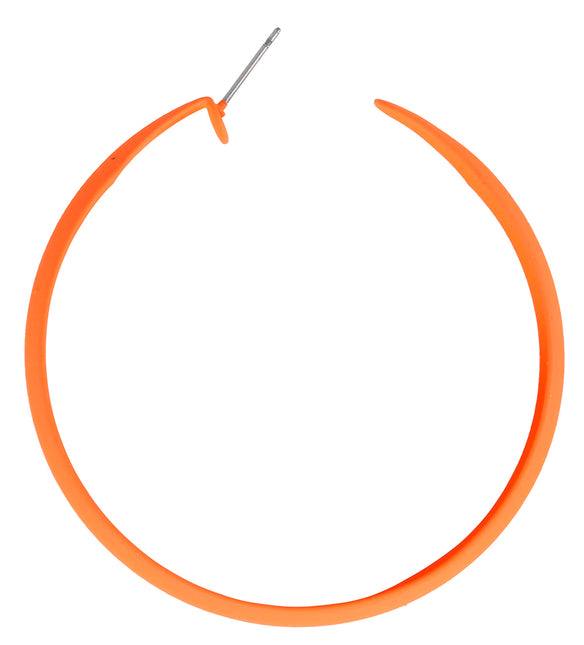 Boucles d'oreilles néon orange