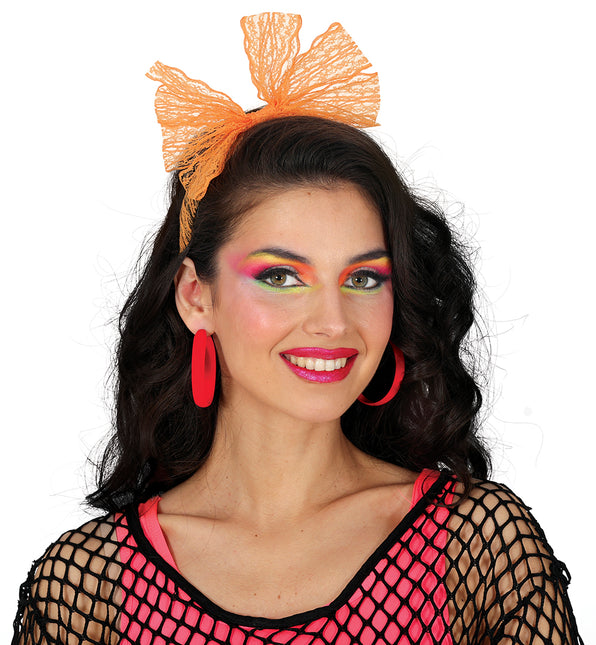 Boucles d'oreilles néon rouges