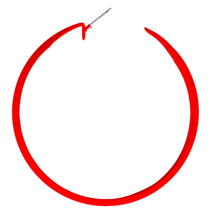 Boucles d'oreilles néon rouges