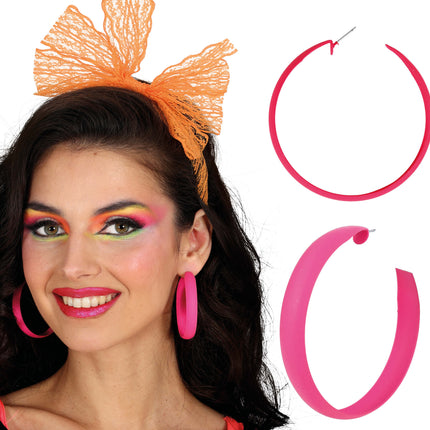 Boucles d'oreilles néon