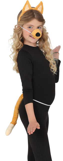 Costume de chien marron 3 pièces