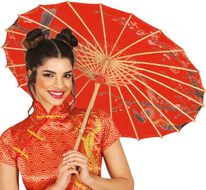 Parapluie japonais rouge 82 cm