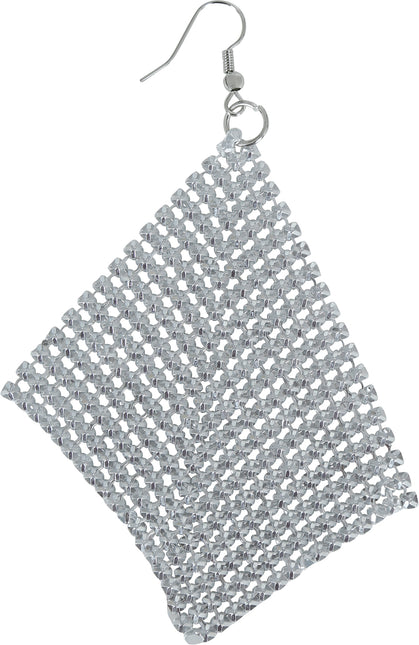 Boucles d'oreilles métalliques 9 cm