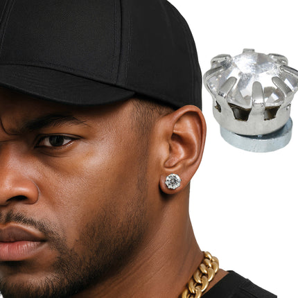 Blister avec 2 boucles d'oreilles magnétiques