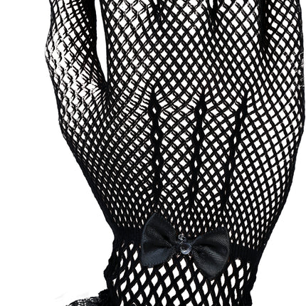Gants noirs en dentelle
