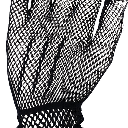 Gants noirs en dentelle