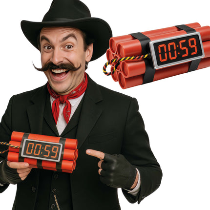 Rouge Noir Fausse Dynamite 22cm