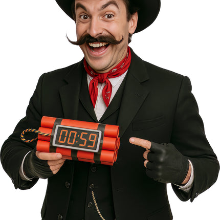 Rouge Noir Fausse Dynamite 22cm