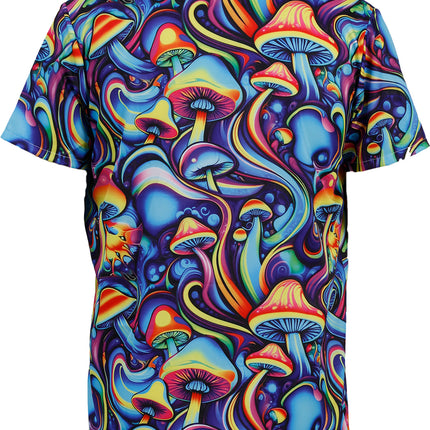 Chemise psychédélique à champignons