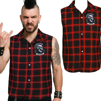 Chemise punk rouge