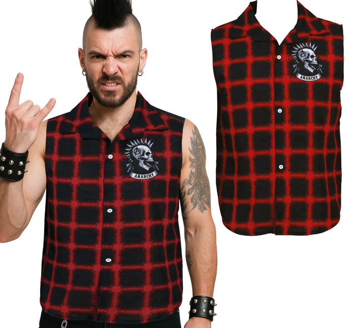 Chemise punk rouge
