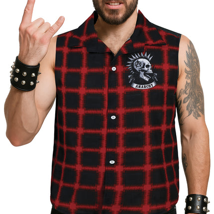 Chemise punk rouge