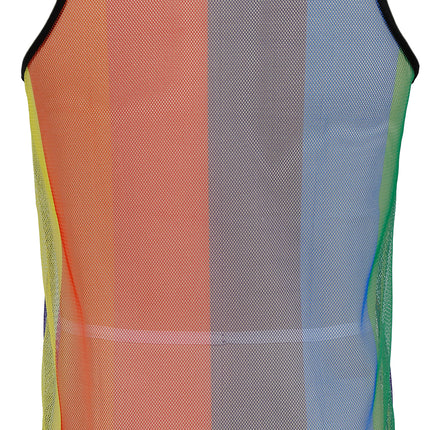 T-shirt en maille arc-en-ciel