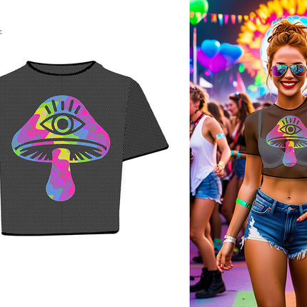 T-shirt en maille Shrooms