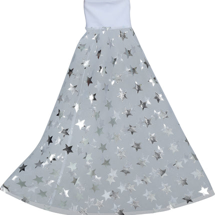 Manches papillon Disco 70S Étoiles argentées