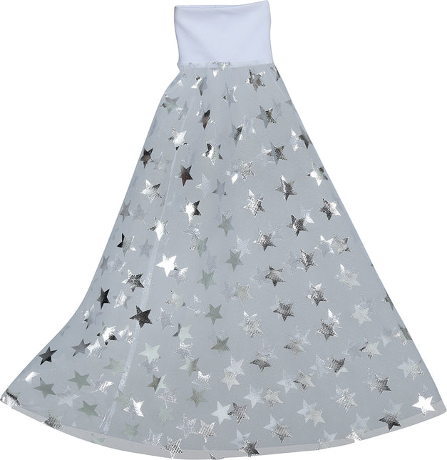 Manches papillon Disco 70S Étoiles argentées