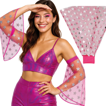 Manches papillon Disco 70S Étoiles