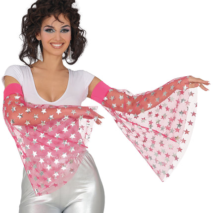 Manches papillon Disco 70S Étoiles
